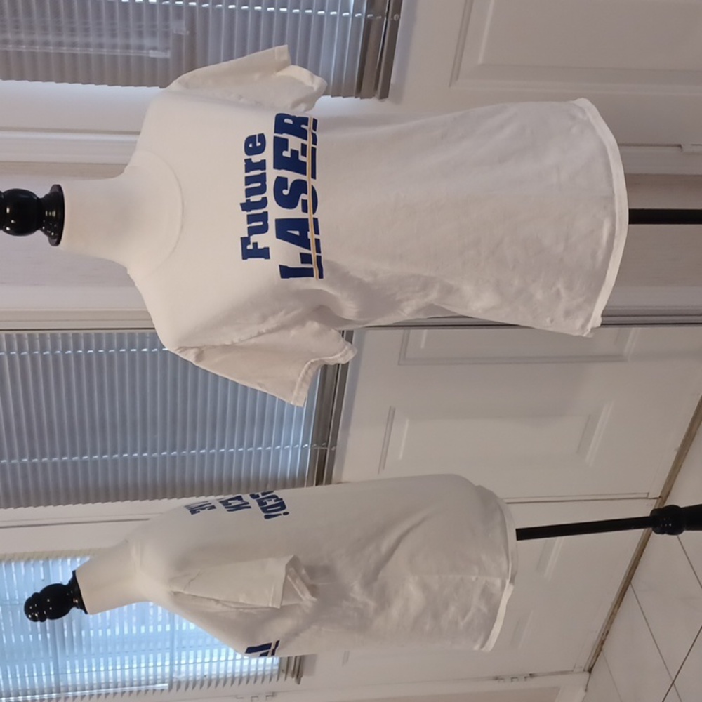 $4 Add-on White Cotton Tee - Size Small (Adult)
